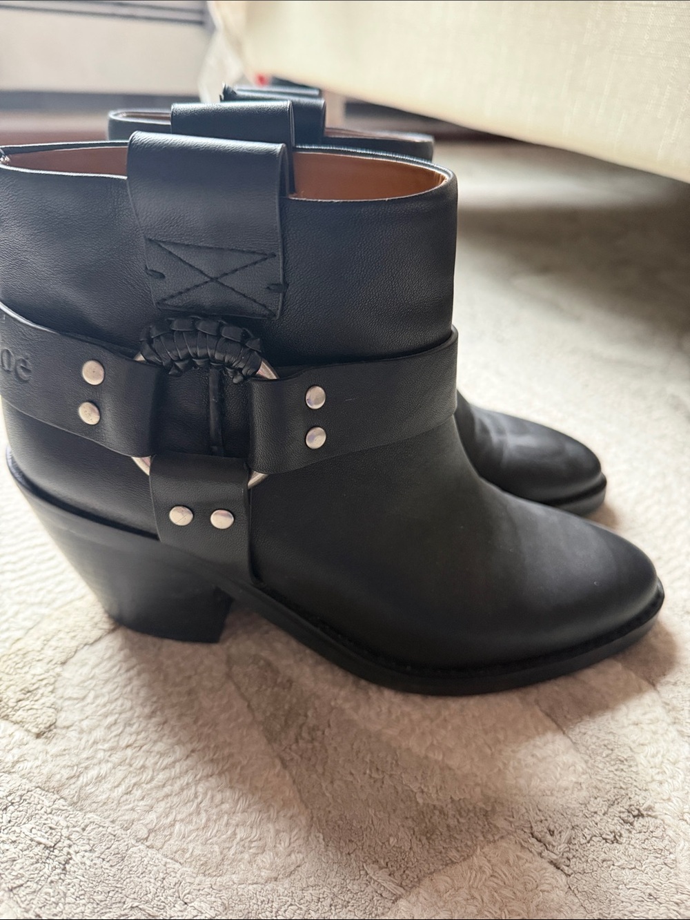 See By Chloe Black Harness Ankle Booties - Picture 4 of 8
